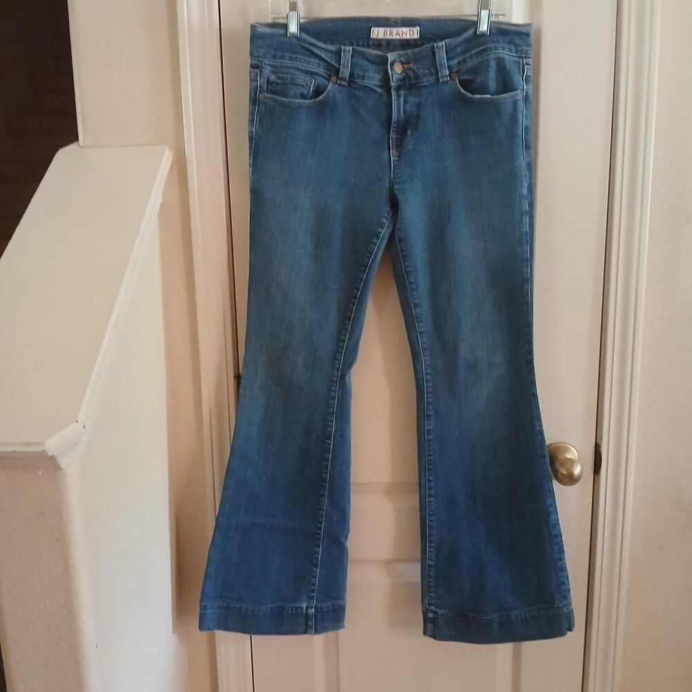 Y2K Style J Brand Flare Leg Denim Blue Jeans Size 30x30 Staple Capsule Wardrobe